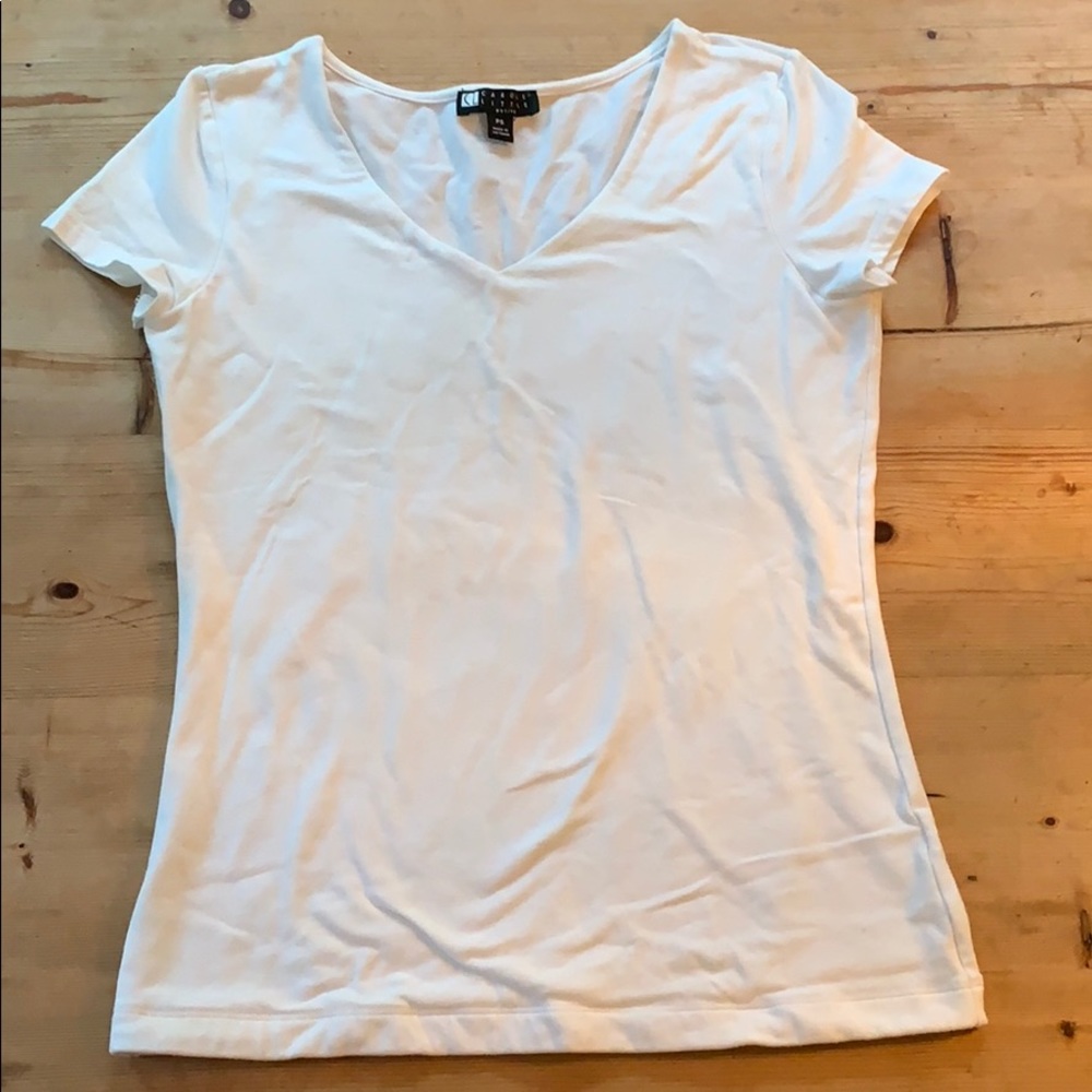 White cotton t-shirt Carole Little